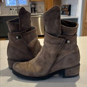 A.S. 98 Ibsen Women’s Brown Leather Zipper Ankle Boots 41